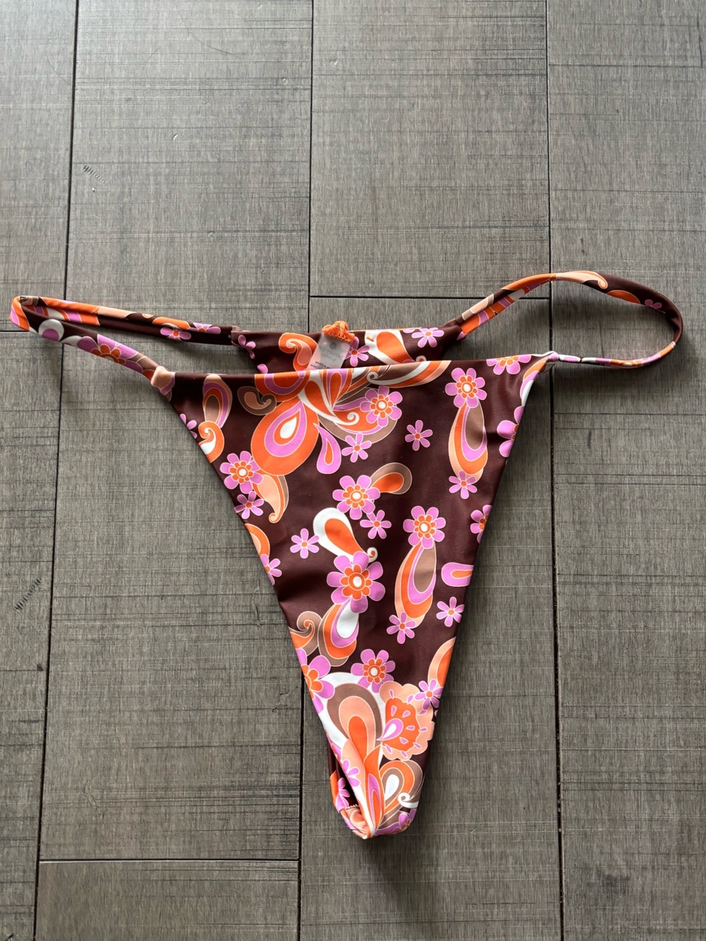 4 for $25- NWOT- Skinnydip Floral Paisley High Cut Thong Bikini Bottoms